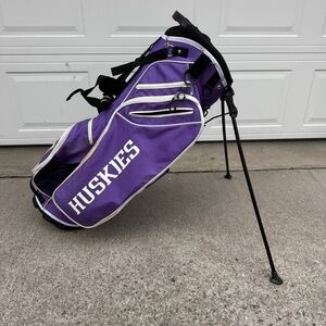 Washington Huskies Golf Cart Bag With Shoulder Straps 14-Way